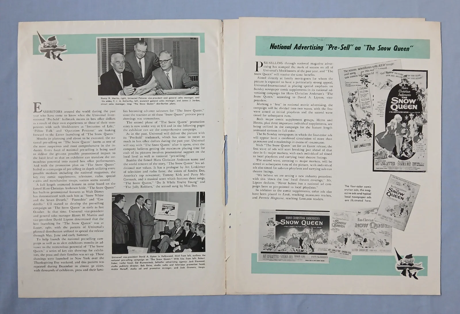 THE SNOW QUEEN (1957) rare original UK Exhibitors Campaign Press Book, изображение 5