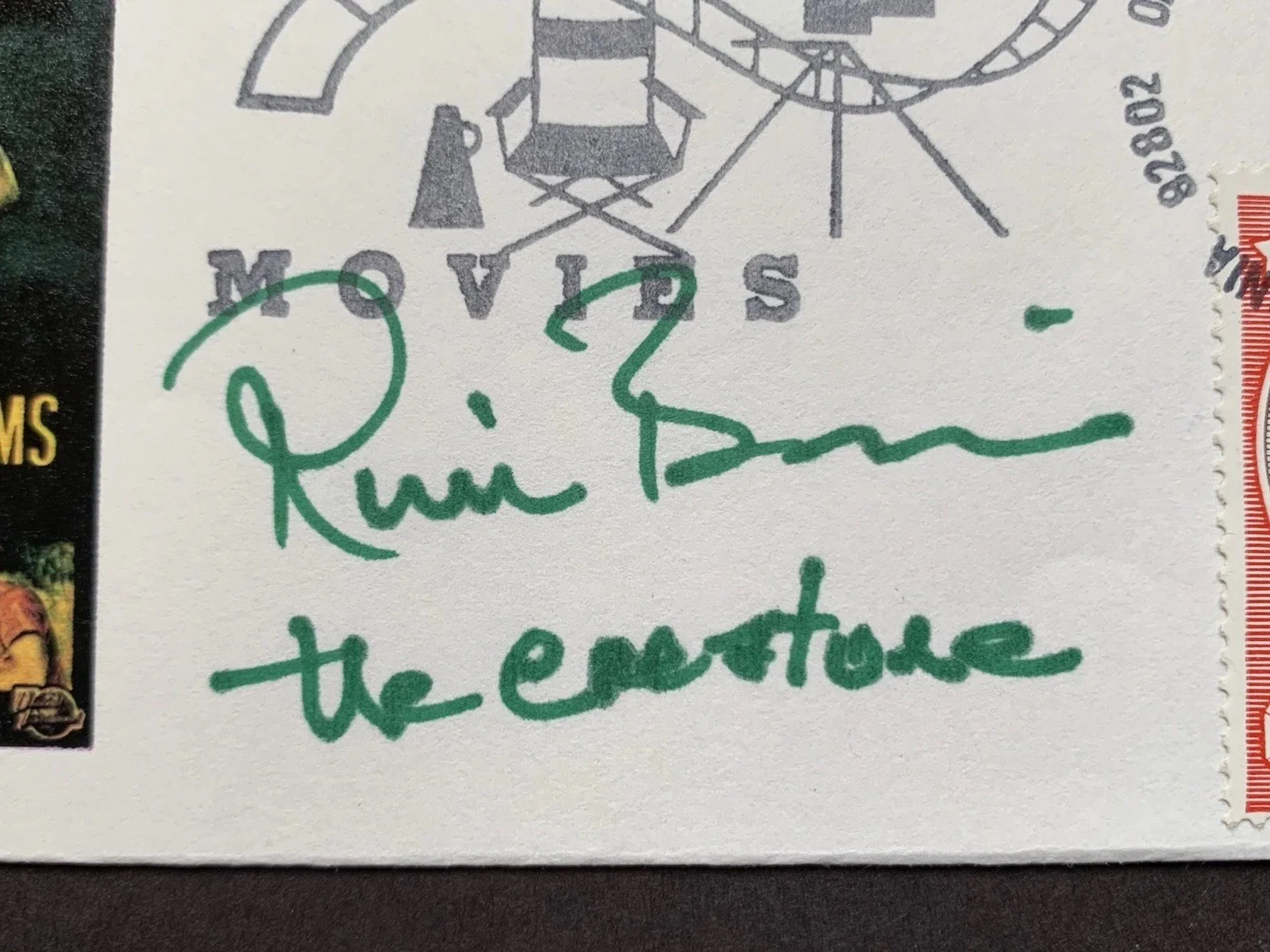 Ricou Browning — RICOU BROWNING signed First Day Cover FDC, with COA. Creature From Black Lagoon, image 2