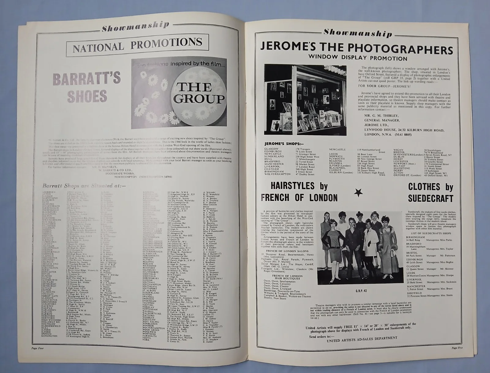 THE GROUP (1966) rare original UK Exhibitors Campaign Press Book - Sidney Lumet, image 3