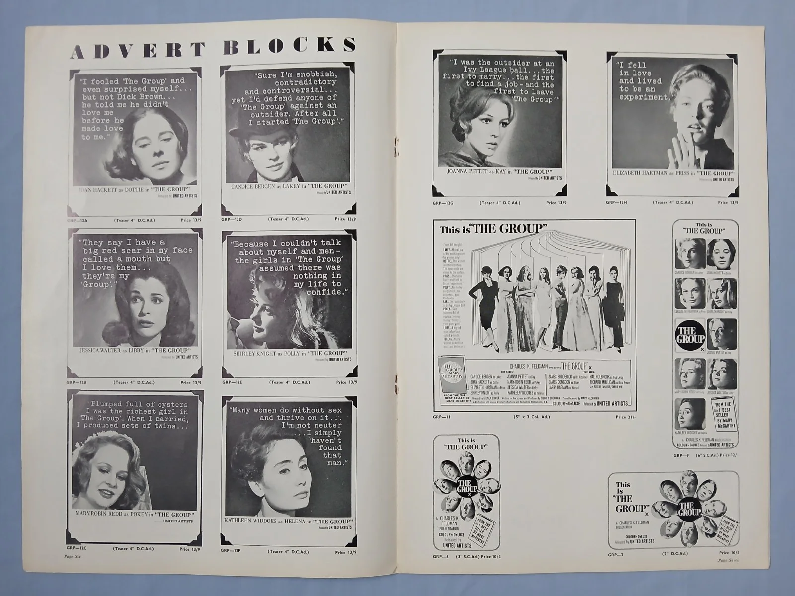 THE GROUP (1966) rare original UK Exhibitors Campaign Press Book - Sidney Lumet, image 4
