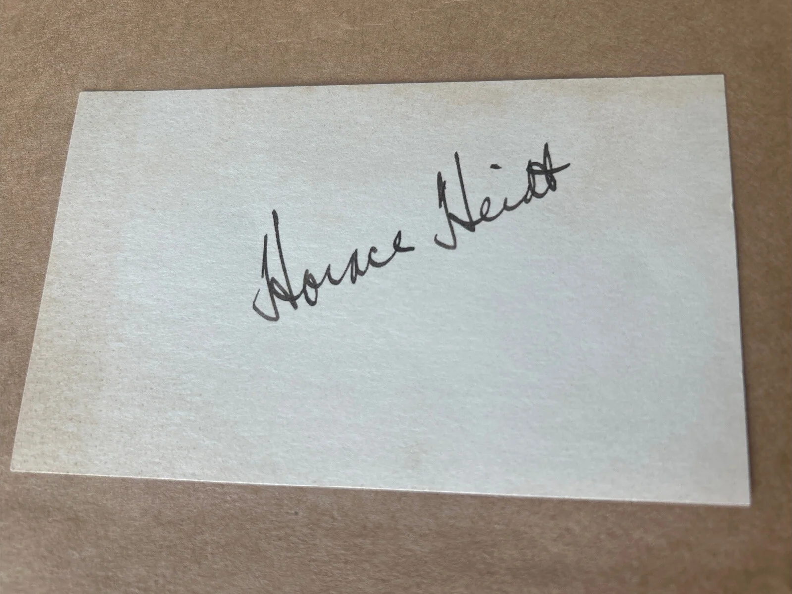 Horace Heidt Signed Card Autographed Authentic Signature, image 2