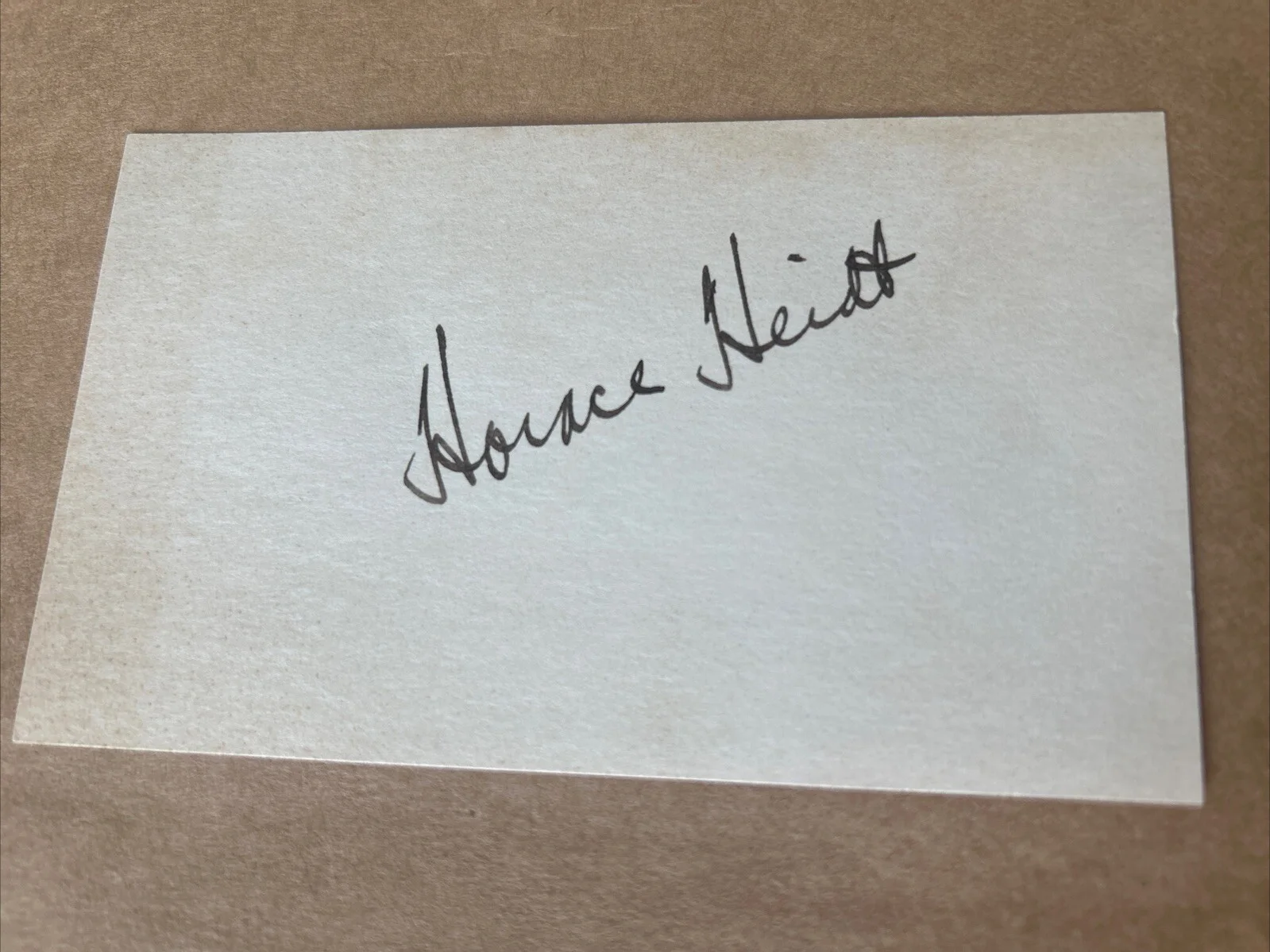 Horace Heidt Signed Card Autographed Authentic Signature, image 3