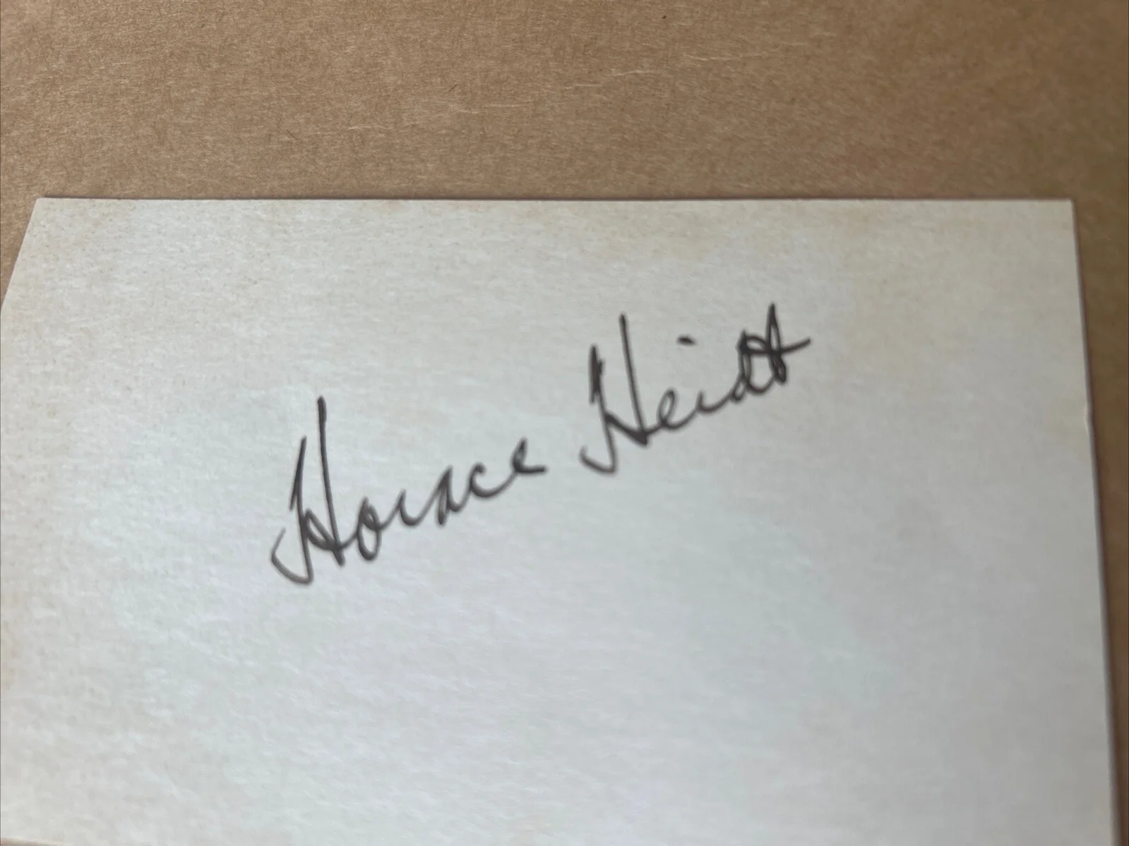 Horace Heidt Signed Card Autographed Authentic Signature, image 5