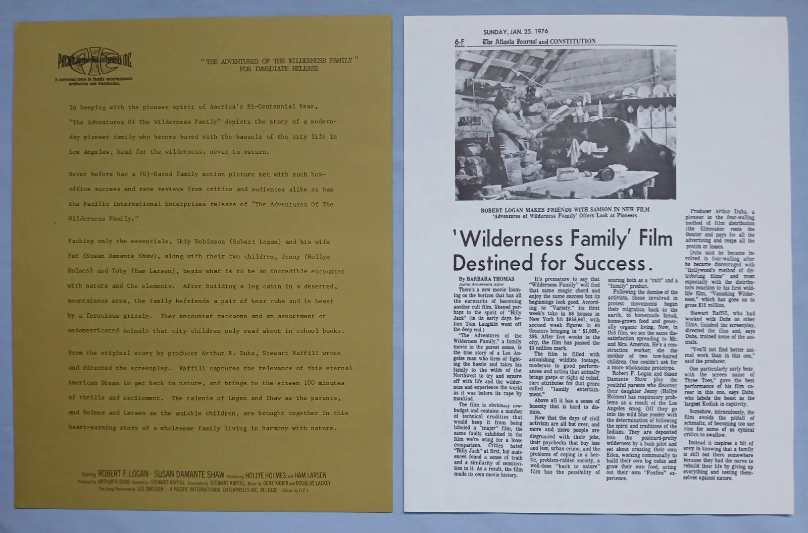 THE ADVENTURES OF THE WILDERNESS FAMILY (1975) original UK Campaign Press Kit, изображение 5