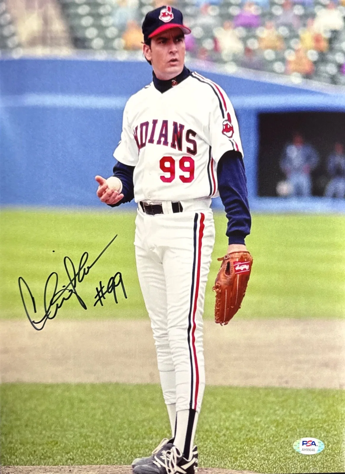 Charlie Sheen — Charlie Sheen Signed 11x14 Photo PSA AH99046, image 2