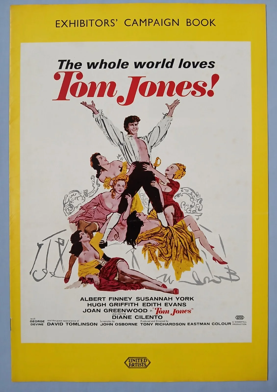 TOM JONES (1963) rare original UK Exhibitors Campaign Press Book - Albert Finney, изображение 2