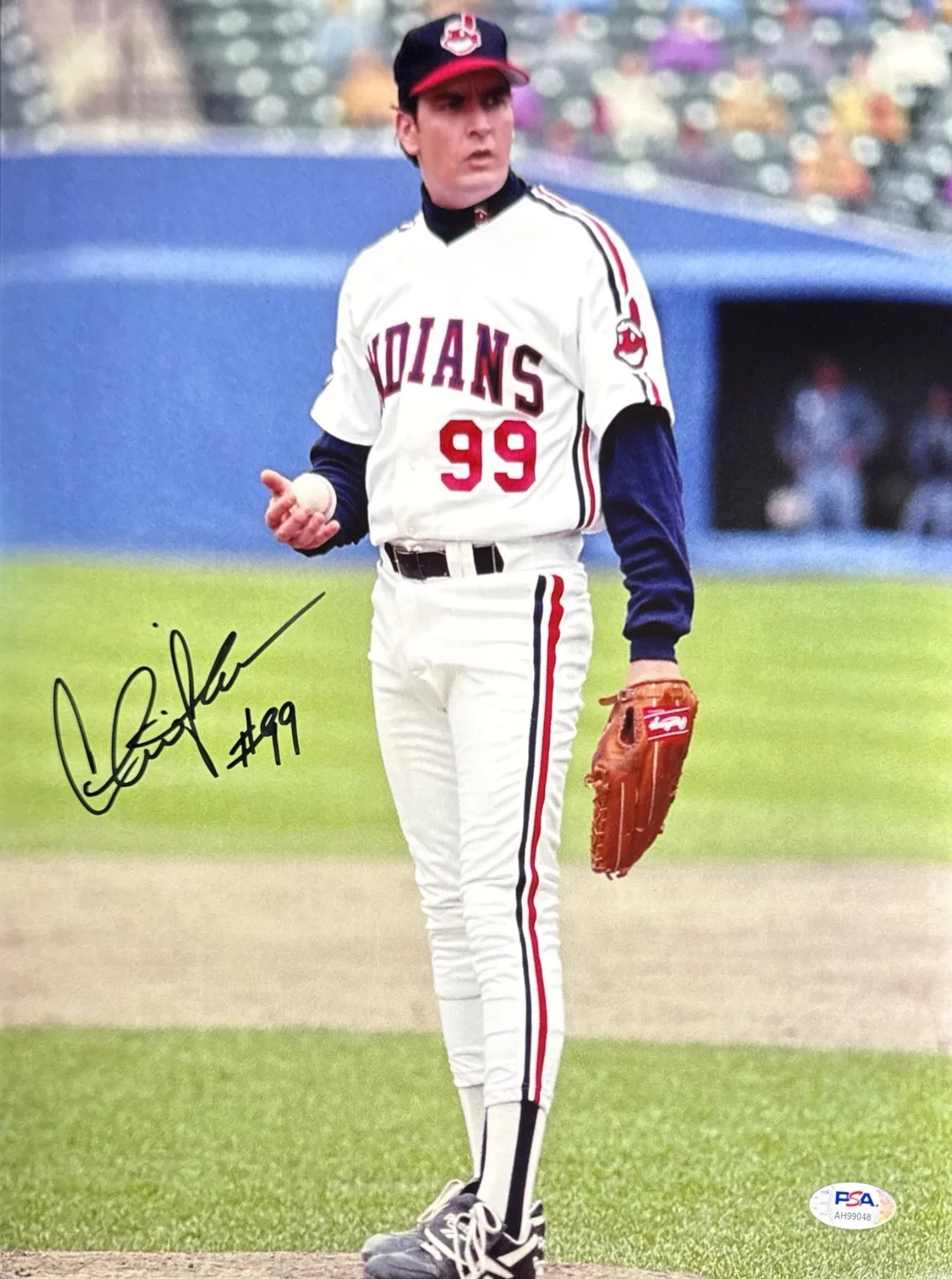 Charlie Sheen — Charlie Sheen Signed 11x14 Photo PSA AH99048, image 2