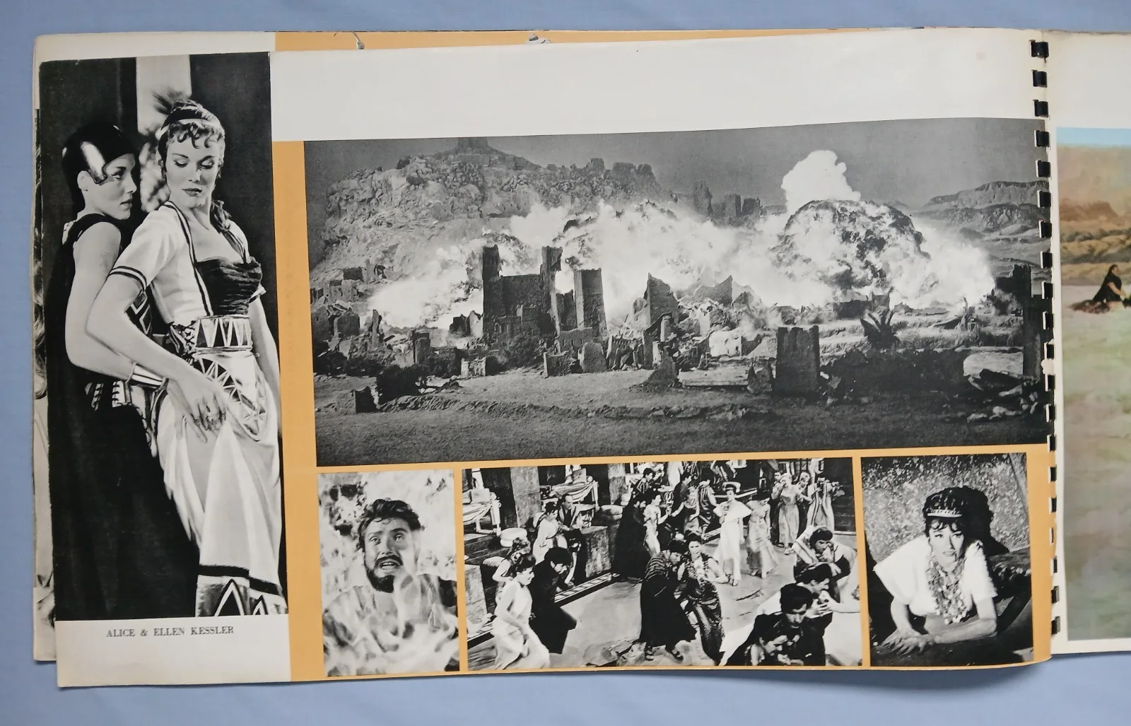 SODOM AND GOMORRAH (1962) rare original spiral-bound souvenir program book, image 5