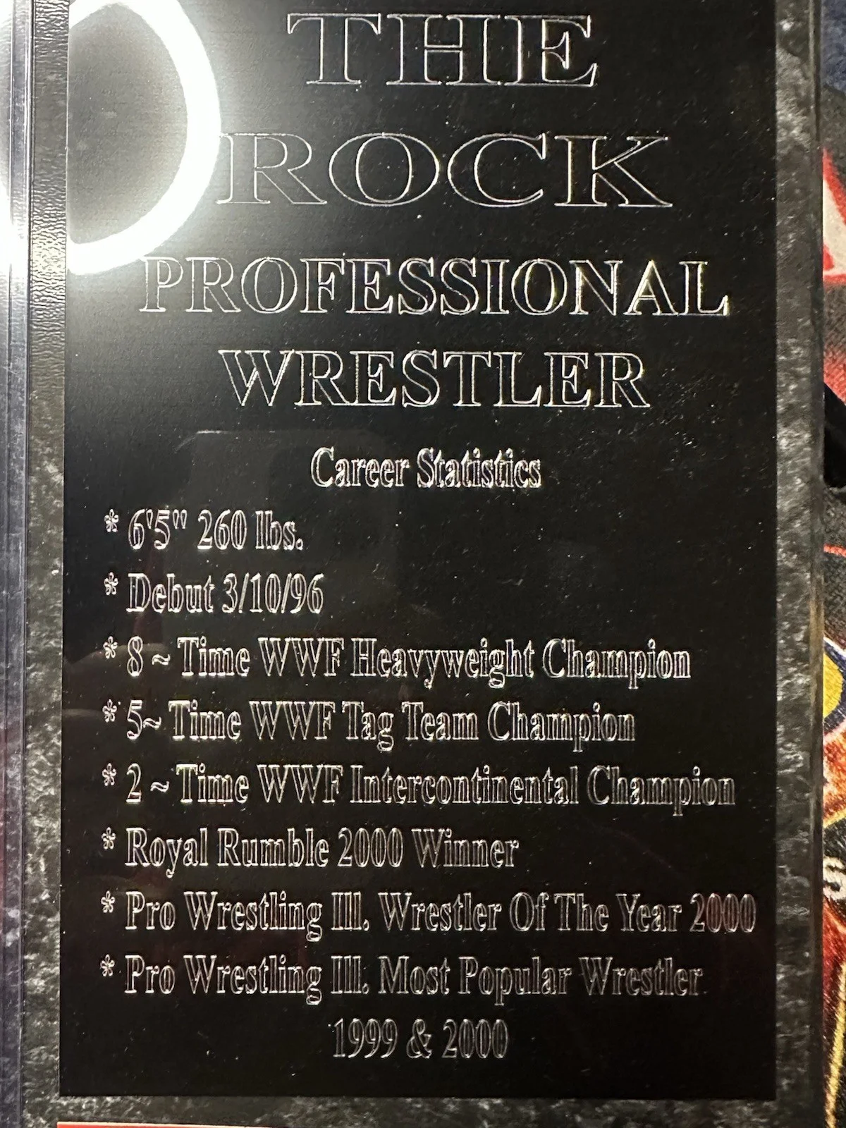 Dwayne The Rock Johnson Signed 8x10 Autographed Photo On Engraved Plaque GAA COA, изображение 2