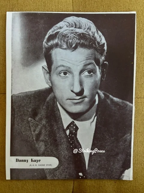 Vintage 1940s Magazine Clipping GREGORY PECK DANNY KAYE 8x9'' film stars 3/6, изображение 2