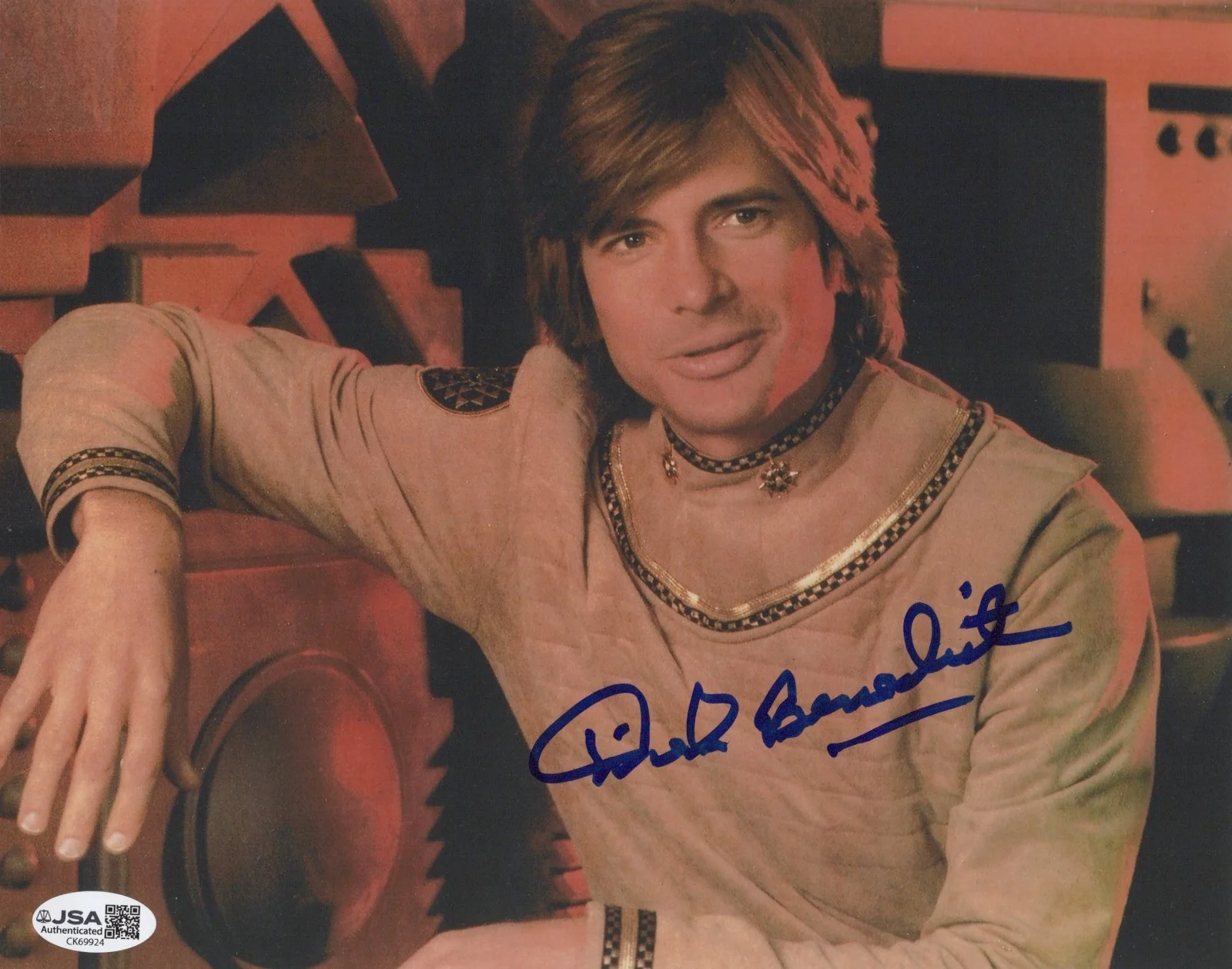 Dirk Benedict — Battlestar Galactica- Lt. Starbuck 8x10 photo signed by Dirk Benedict JSA COA