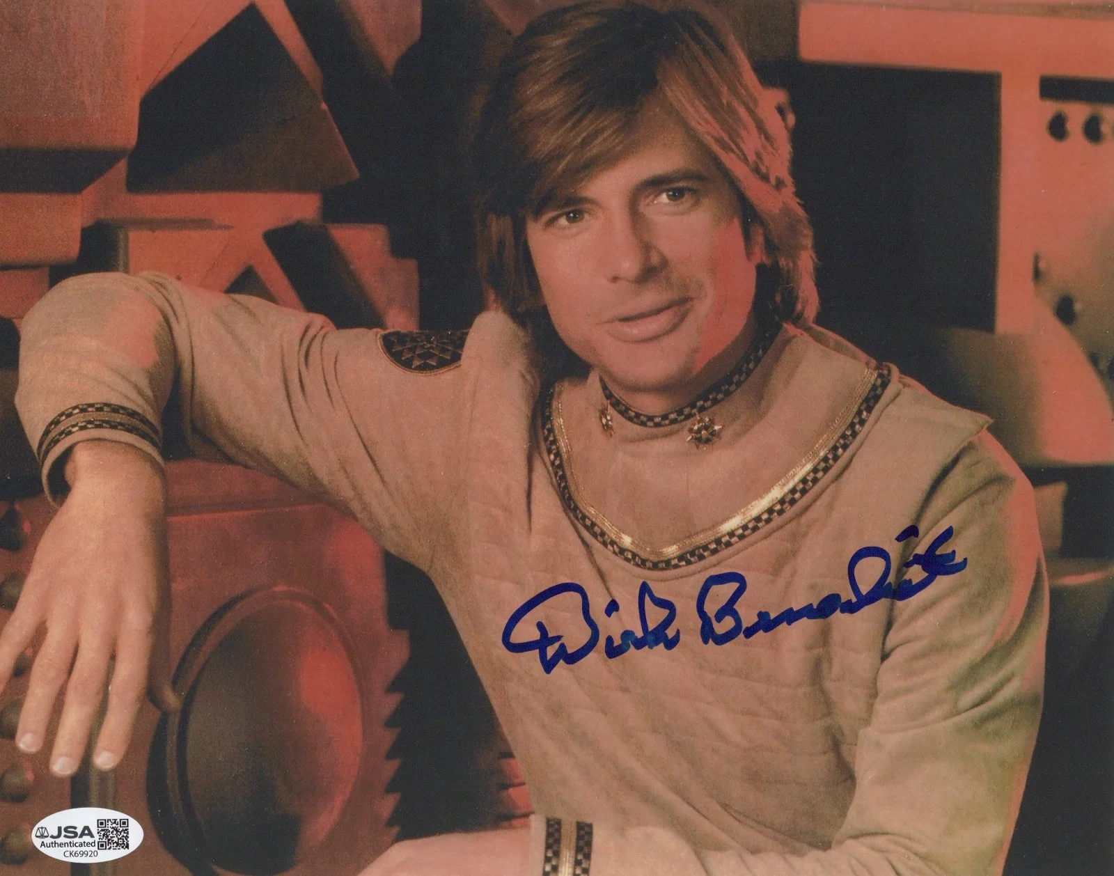 Dirk Benedict — Battlestar Galactica- Lt. Starbuck 8x10 photo signed by Dirk Benedict JSA COA