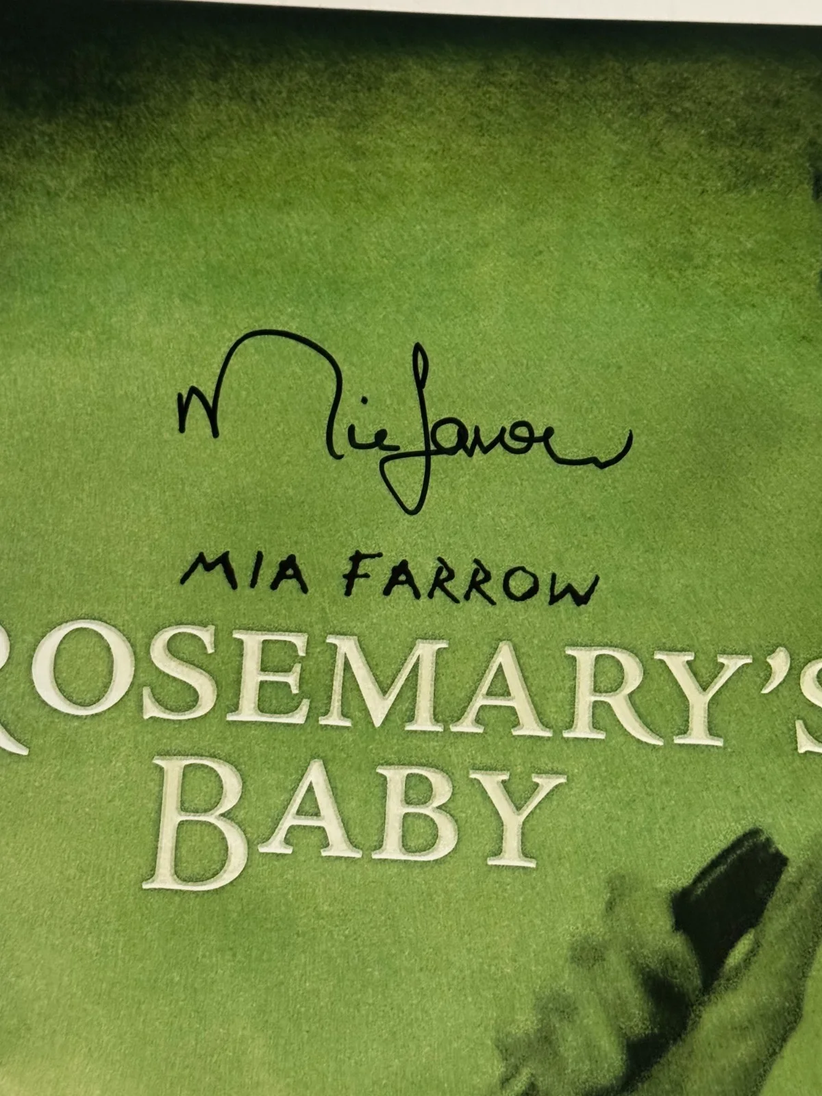 Mia Farrow — Mia Farrow Signed 11x17 Photo Rosemary's Baby Autographed Rare JSA COA, изображение 2