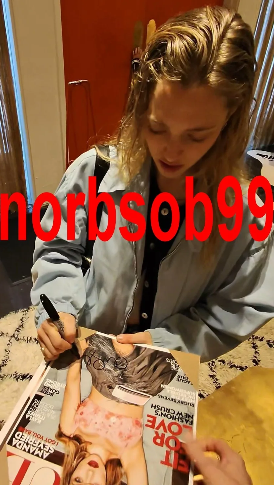 AMANDA SEYFRIED SIGNED VOGUE MEAN GIRLS 11x14 PHOTO w/EXACT PROOF AUTOGRAPH COA, изображение 3