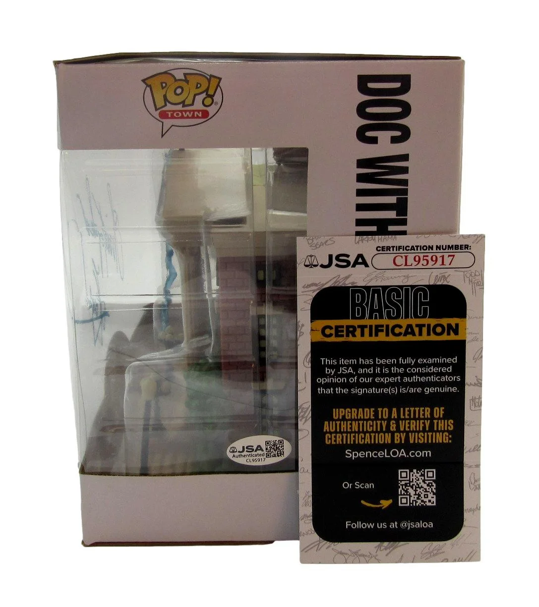 Christopher Lloyd Autographed Funko Pop #15 Doc With Clock Tower JSA 204899, image 5