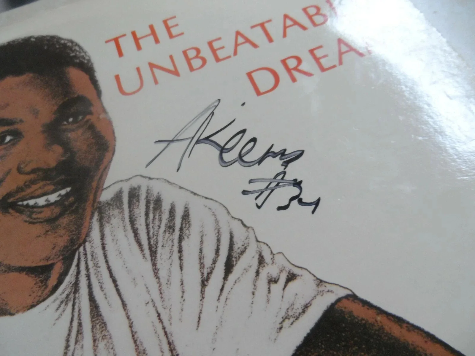AKEEM HAKEEM OLAJUWON AUTHENTIC SIGNED/AUTOGRAPHED PROMO VINYL RECORD-NBA-JSA, image 3