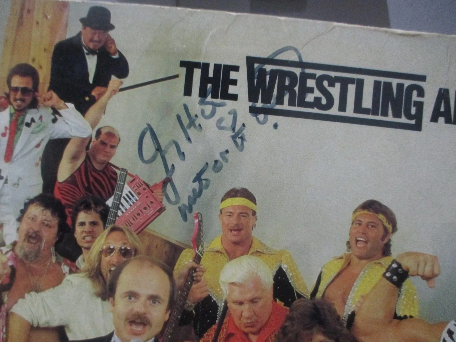 HULK HOGAN "ROWDY" RODDY PIPER + 2 AUTHENTIC SIGNED/AUTOGRAPHED RECORD-JSA CERT, image 4