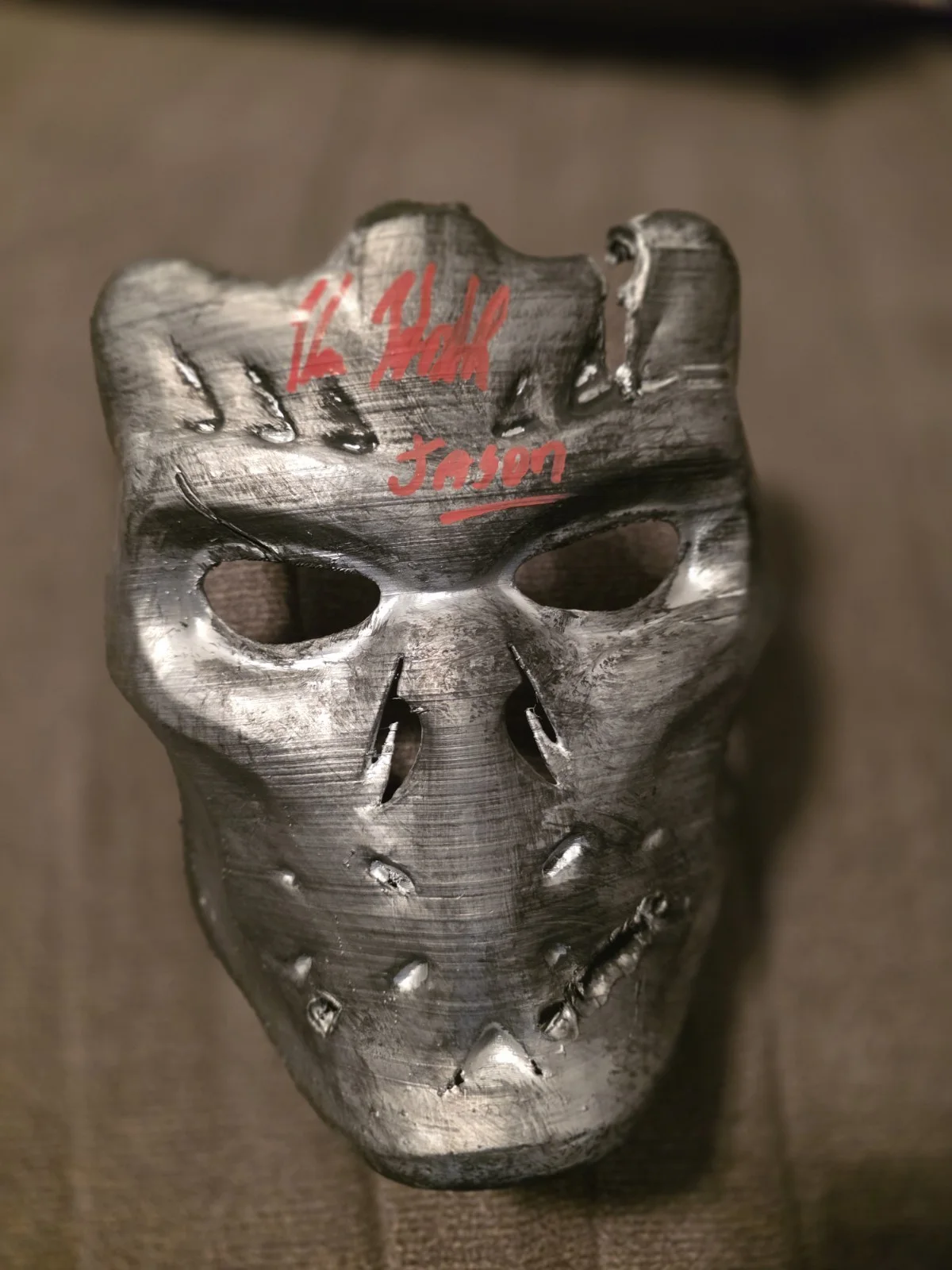 Jason X Mask Signed By Kane Hodder, image 2