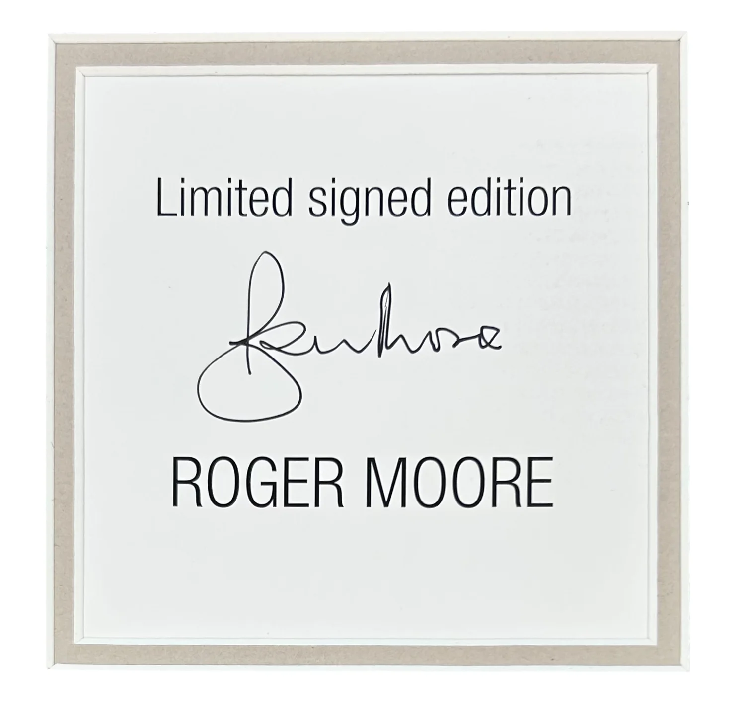 Roger Moore Signed Photo Framed & COA James Bond Movie Poster Autograph Auto, image 5
