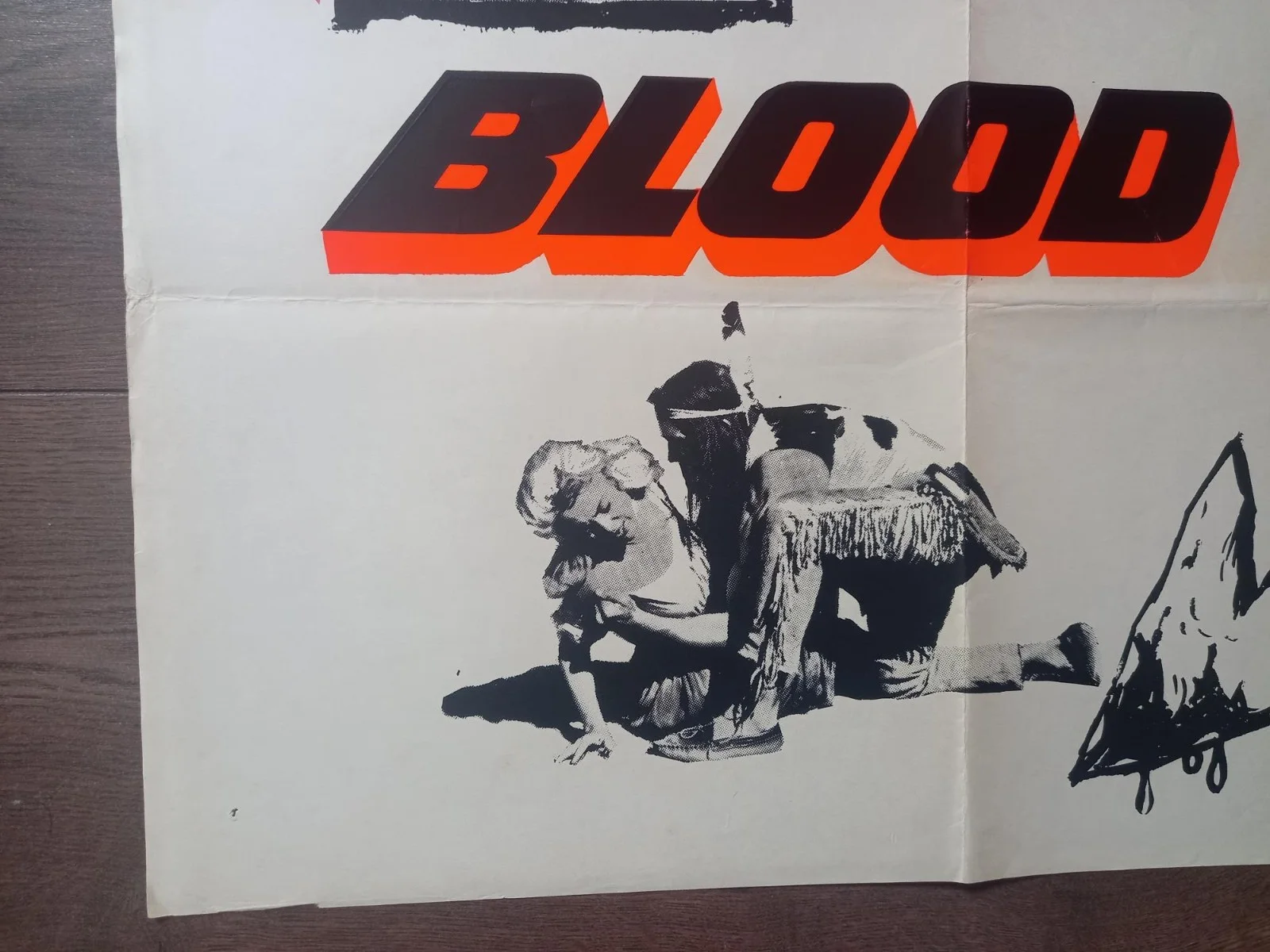 BLOOD ON THE ARROW 1964 BRITISH QUAD POSTER DALE ROBERTSON MARTHA HYER, изображение 2