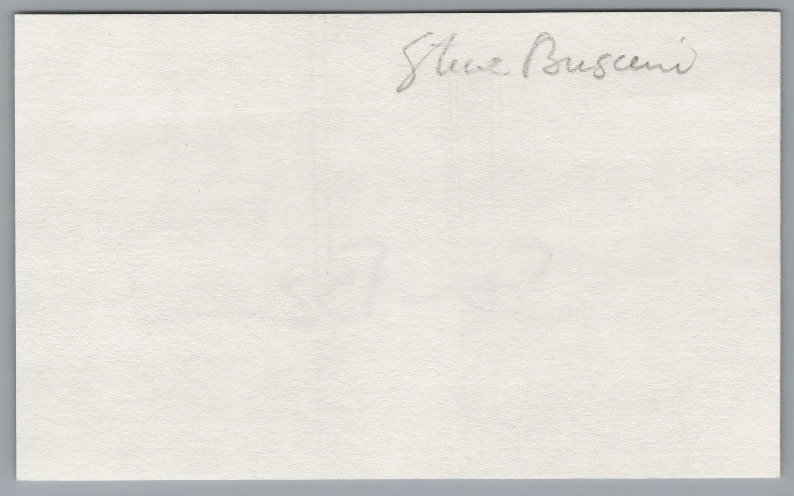Steve Buscemi — Steve Buscemi Signed 3x5 Index Card Reservoir Dogs Autographed, изображение 2