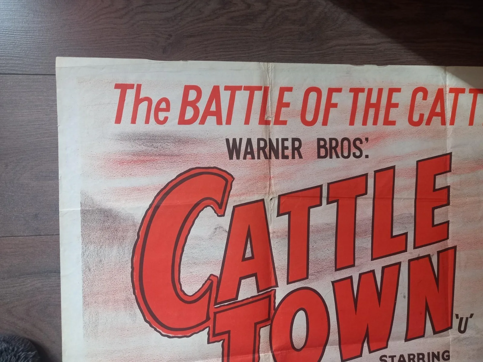 CATTLE TOWN 1952 BRITISH QUAD POSTER DENNIS MORGAN PHILIP CAREY RITA MORENO, image 4