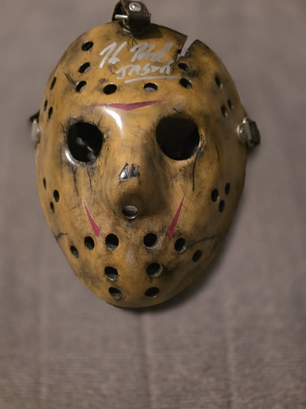 Jason Voorhees Signed Mask Kane Hodder, image 2