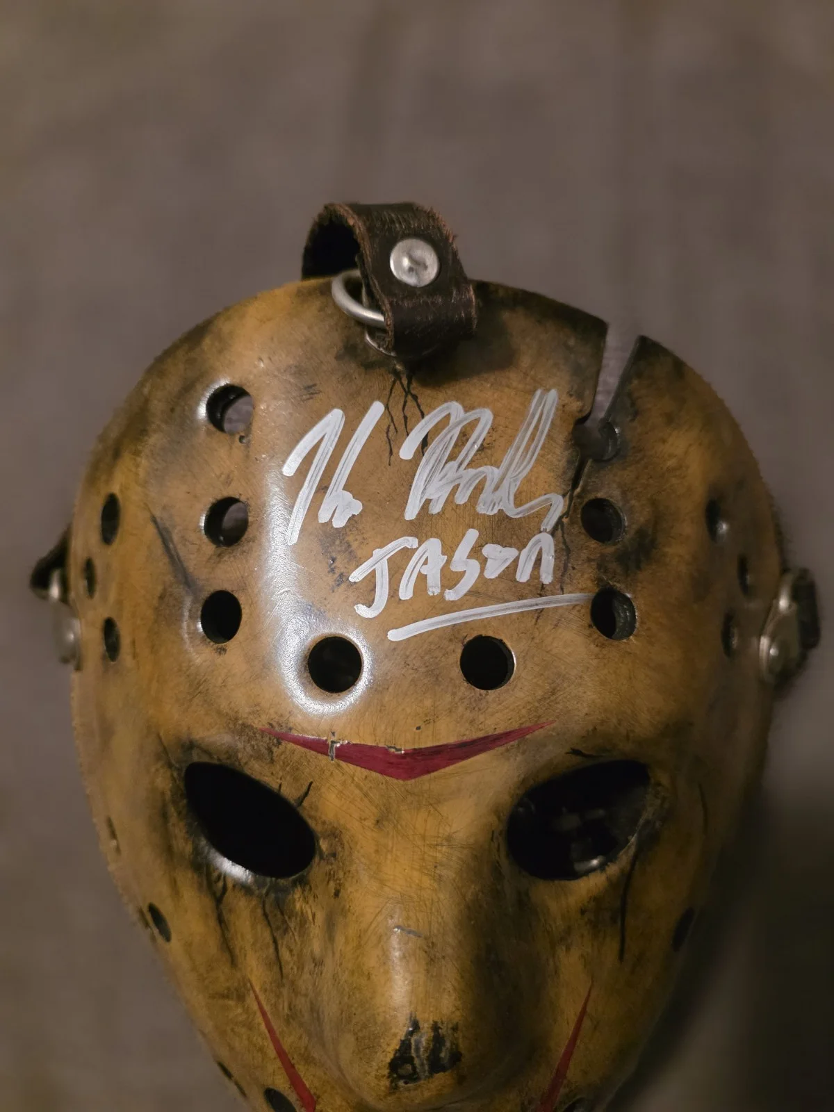 Jason Voorhees Signed Mask Kane Hodder, image 3