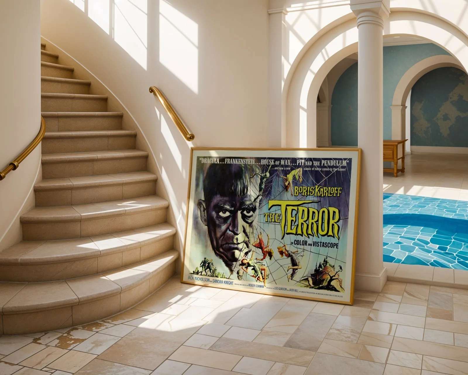 Boris Karloff The Terror 1963 - Restored 30" x 40" UK Quad Poster, image 3