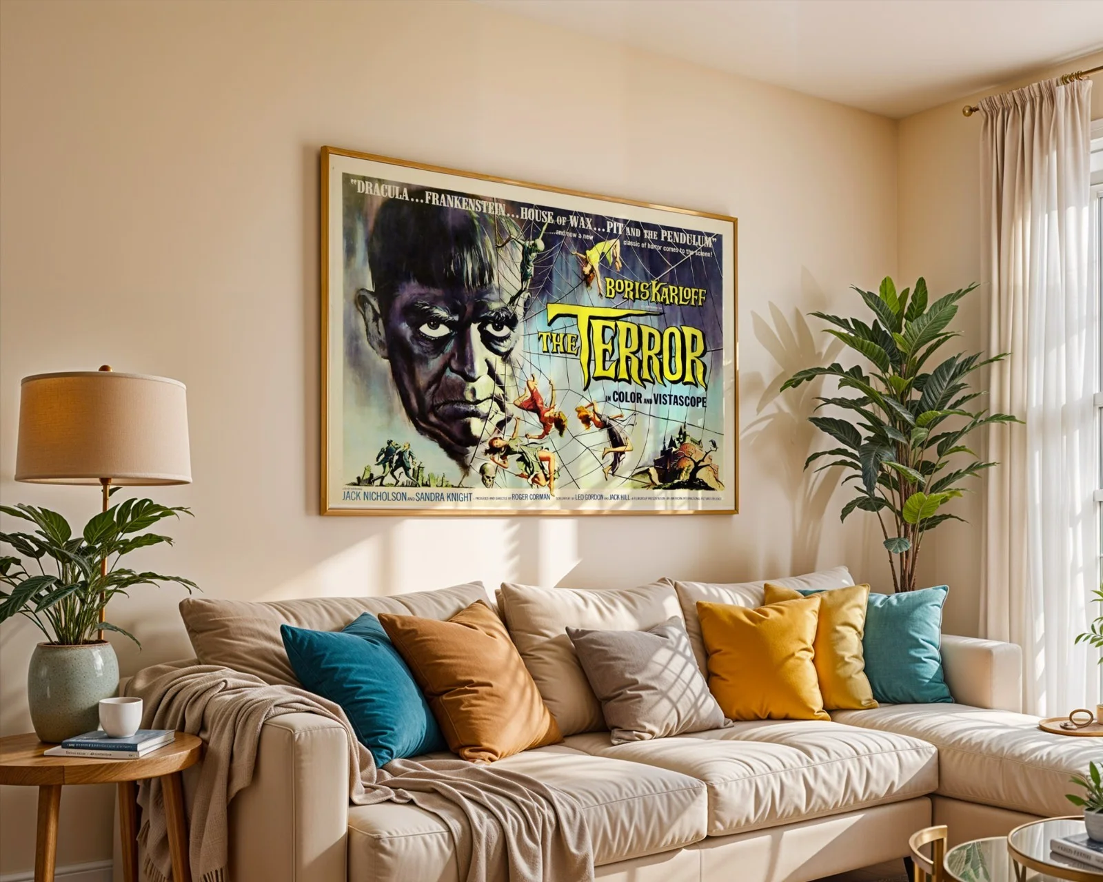 Boris Karloff The Terror 1963 - Restored 30" x 40" UK Quad Poster, image 4