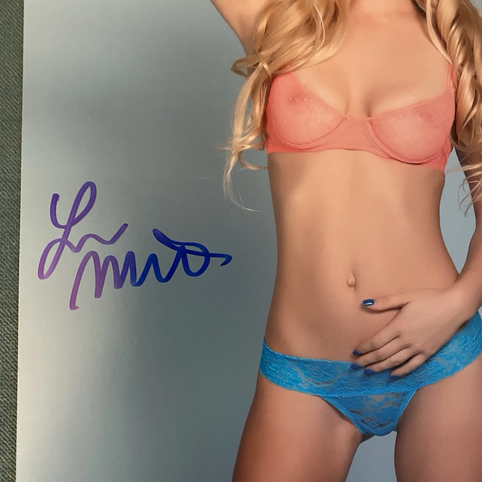 Lena Martinson Autographed 8x10 Photograph Playboy Mexico Cybergirl Model COA, изображение 2