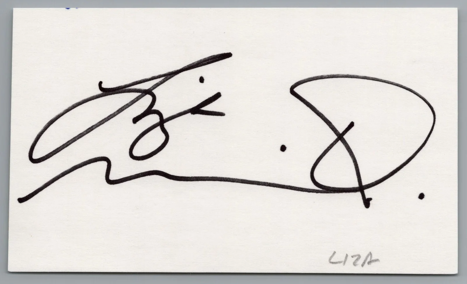 Liza Minnelli — Liza Minnelli Signed 3x5 Index Card Cabaret Autographed