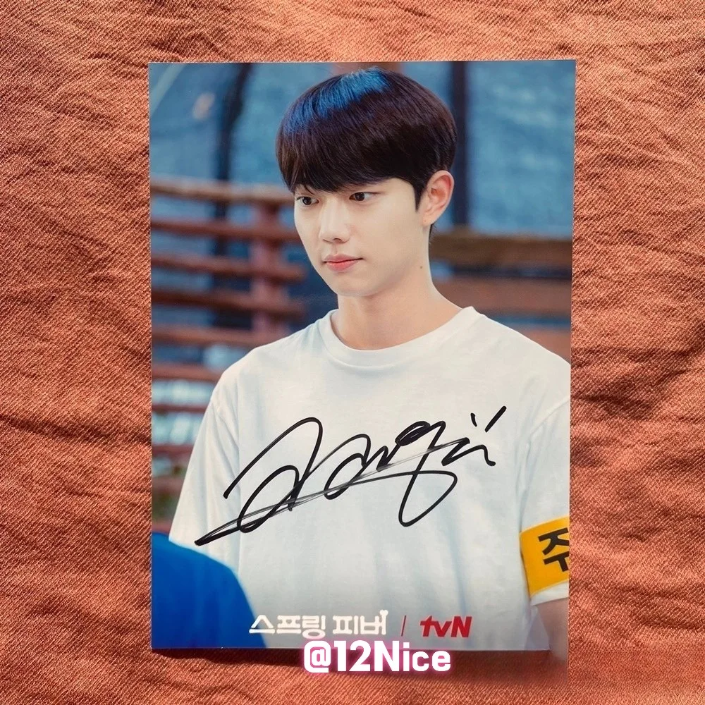 Spirit Fingers Cho Junyoung Autographed Signed Photo K-Drama 4*6 2026 #Nice, image 3