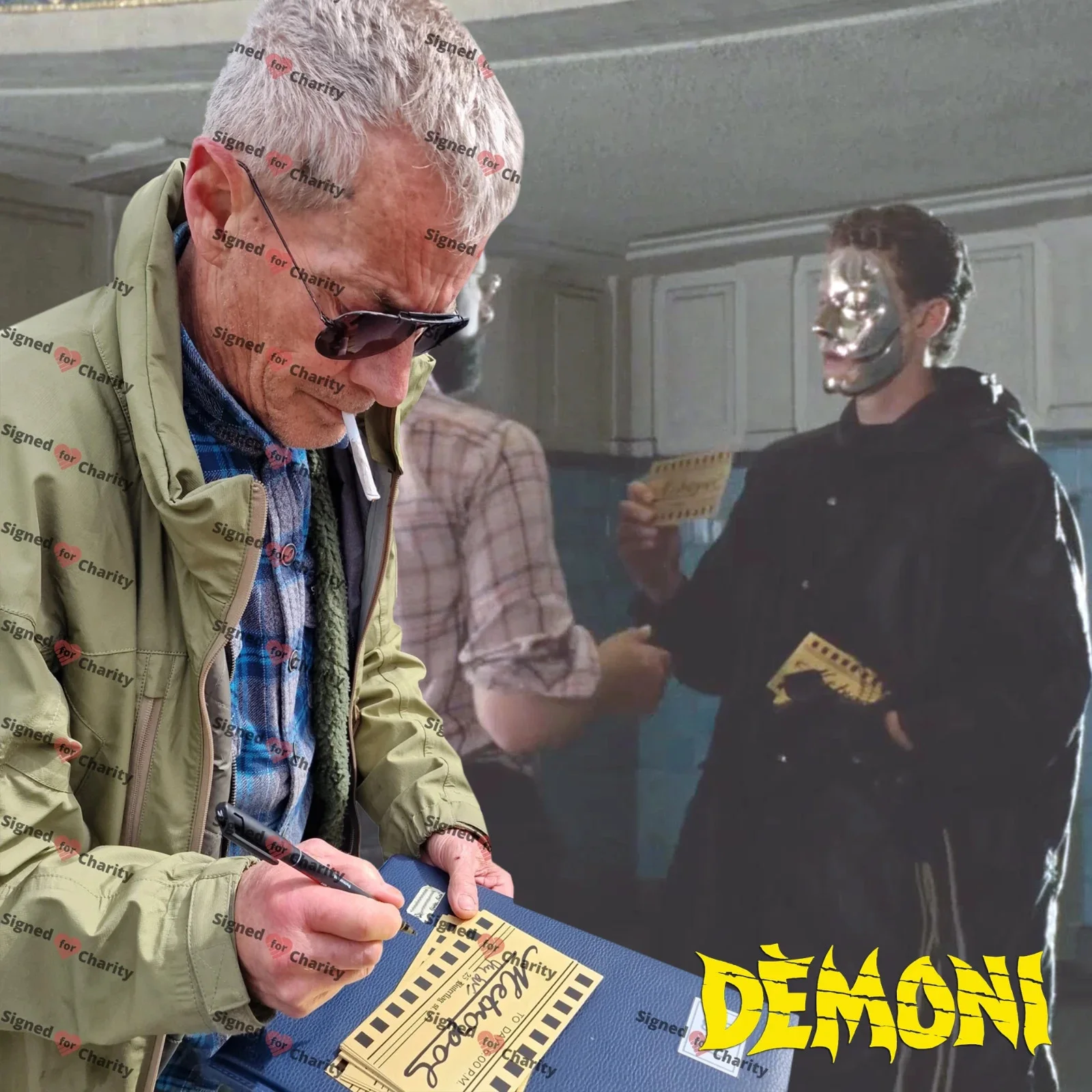 Michele Soavi — Metropol Cinema Ticket Demons 1985 Signed by Michele Soavi Limited Edition 2/20, image 2