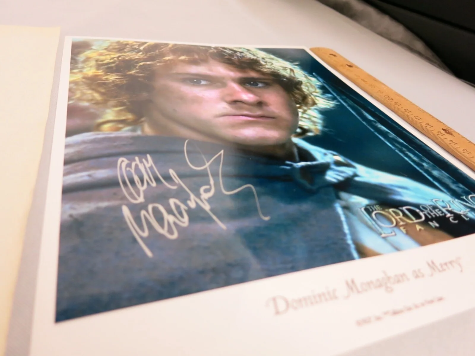 Lord of the Rings Fan Club Dominic Monaghan as Merry autograph with COA, изображение 4