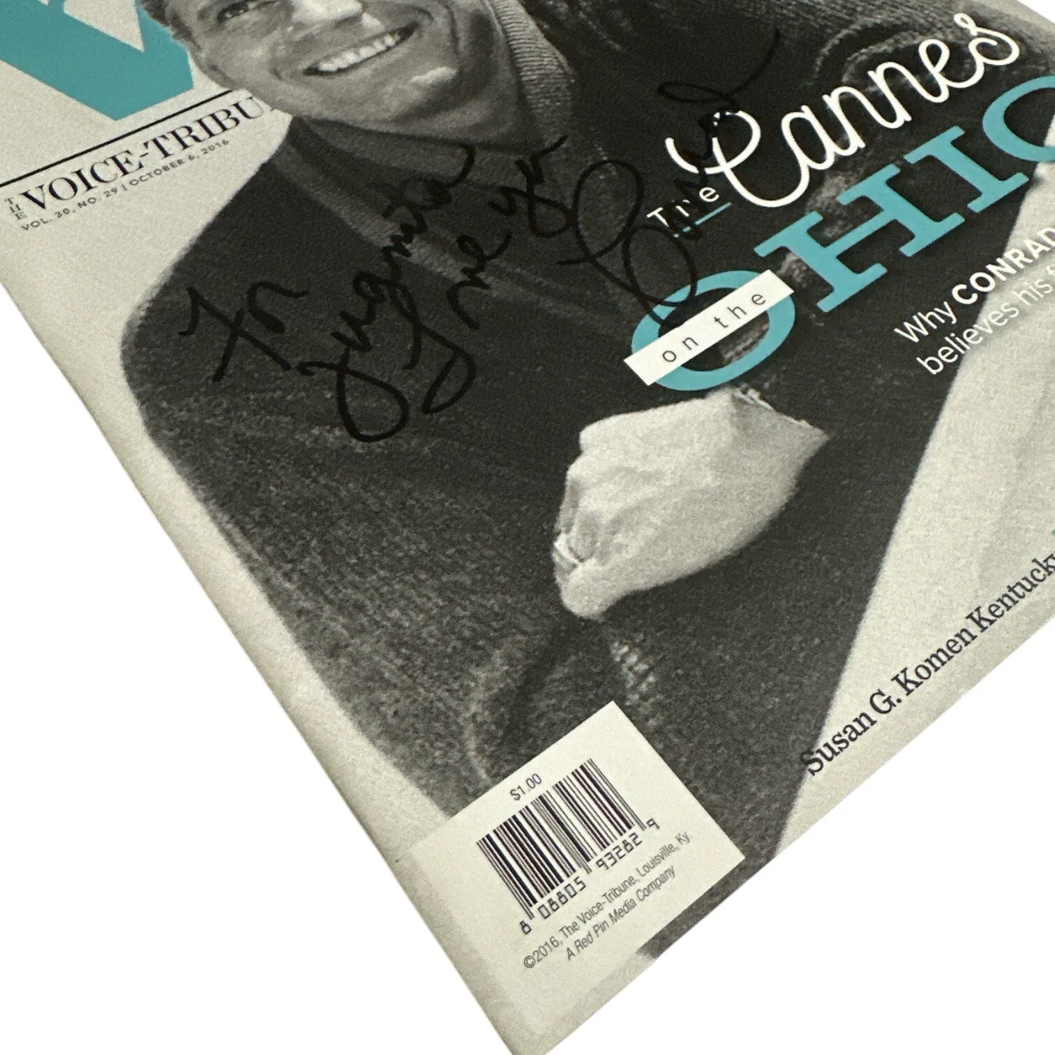 Conrad Bachmann — Conrad Bachmann Signed “Voice Tribune” Magazine! “Tremors” Hollywood Movie Actor, изображение 2