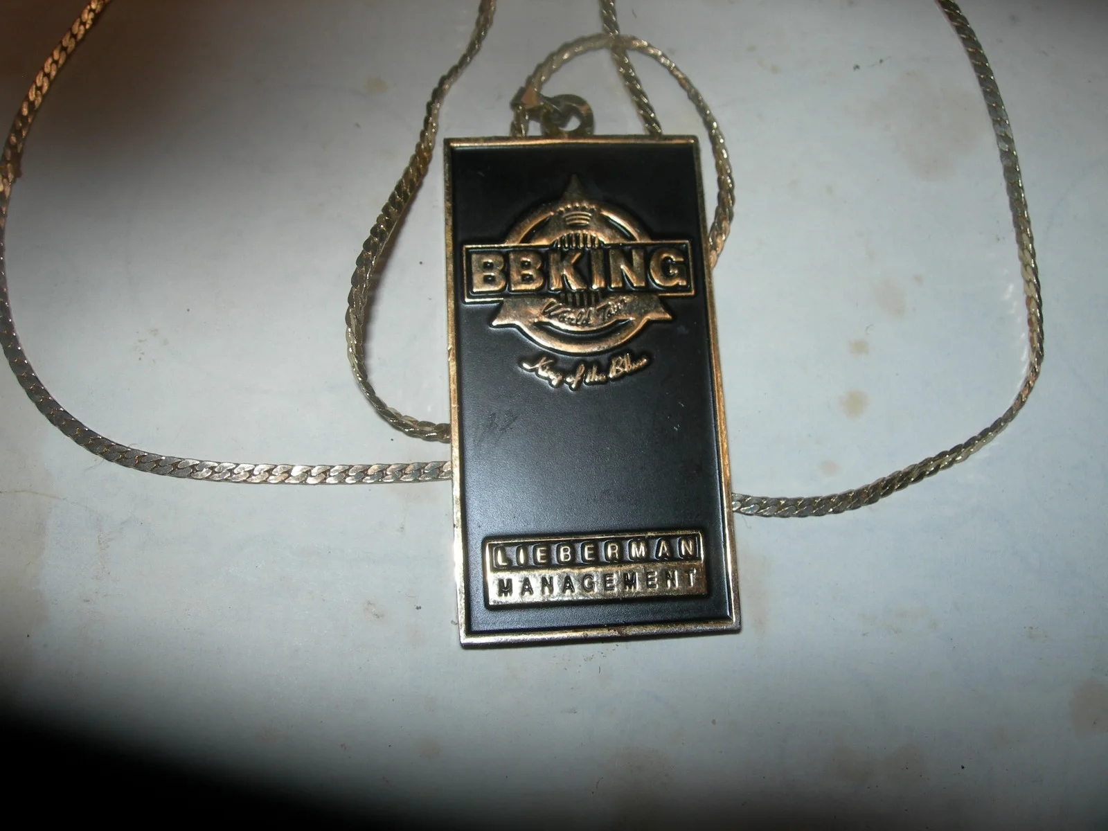 BB King World Tour Metal Necklace Given By BB 2004 2009, image 2
