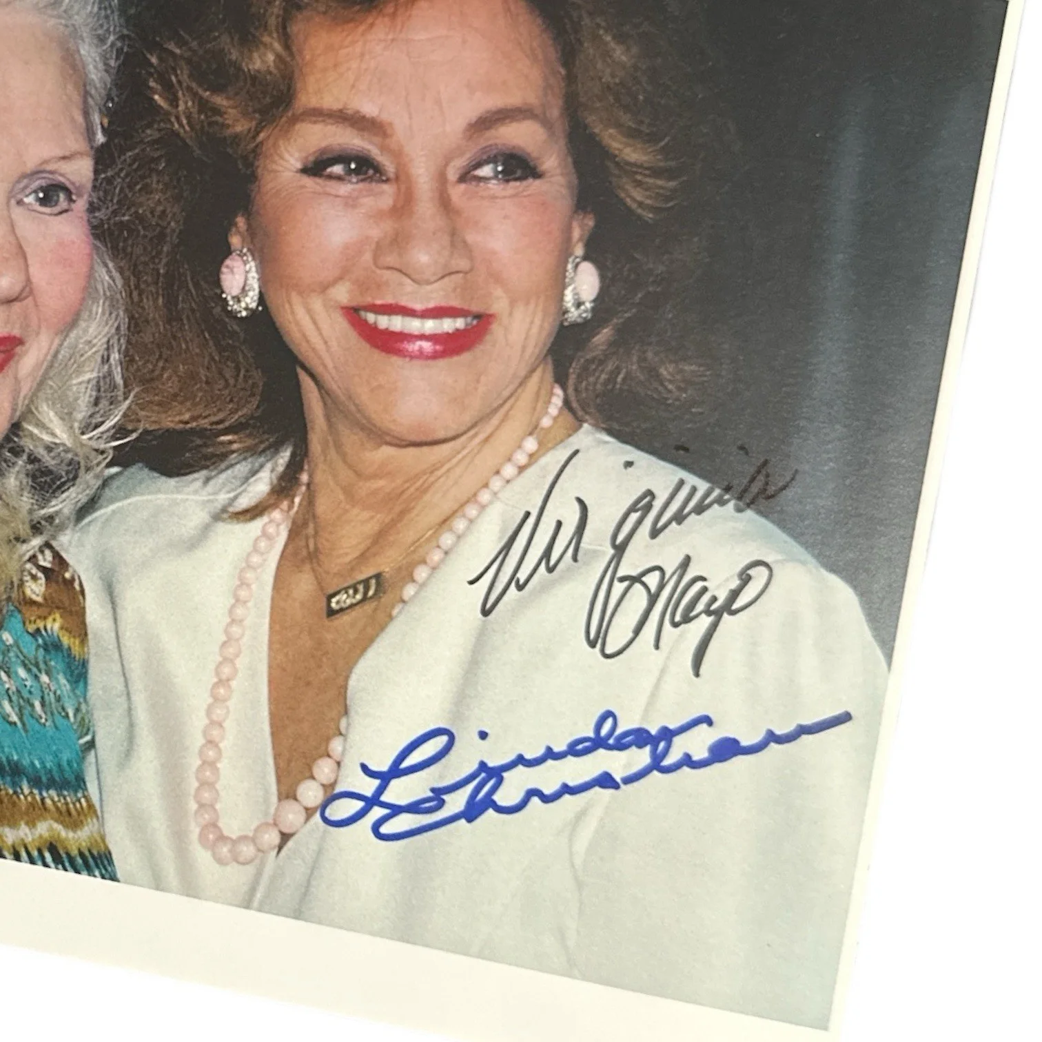 Virginia Mayo, Linda Christian — Virginia Mayo & Linda Christian Autograph Signed 8.5x11 Candid Photo! Hollywood!, изображение 2
