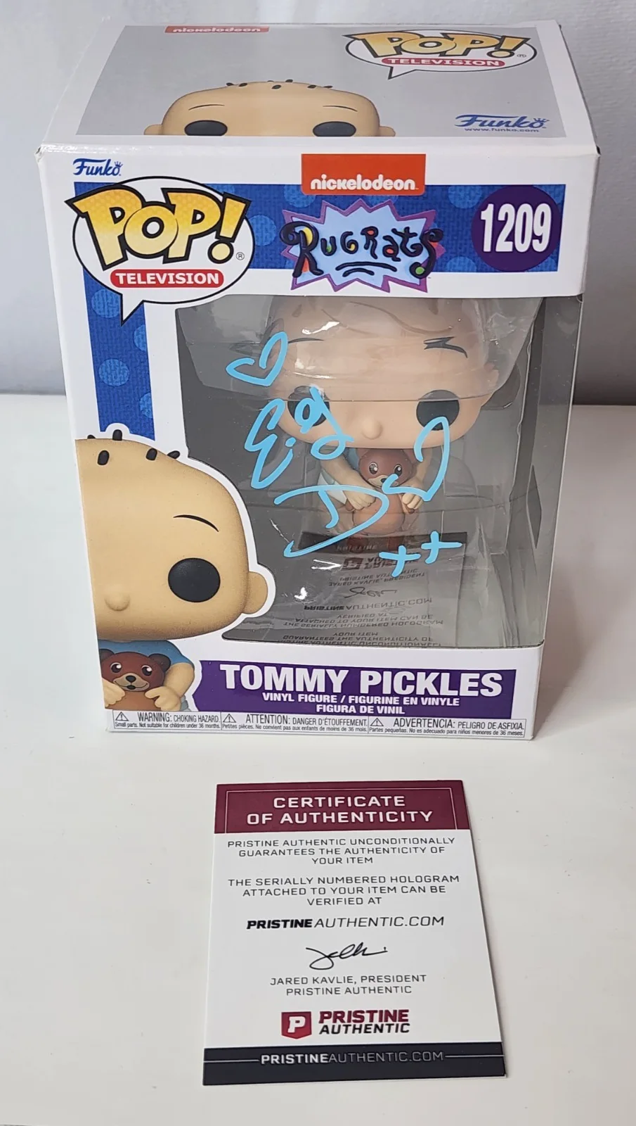 E.G. Daily — Autographed E.G. Daily Signed Tommy Pickles Rugrats #1209 Funko Pop Pristine COA