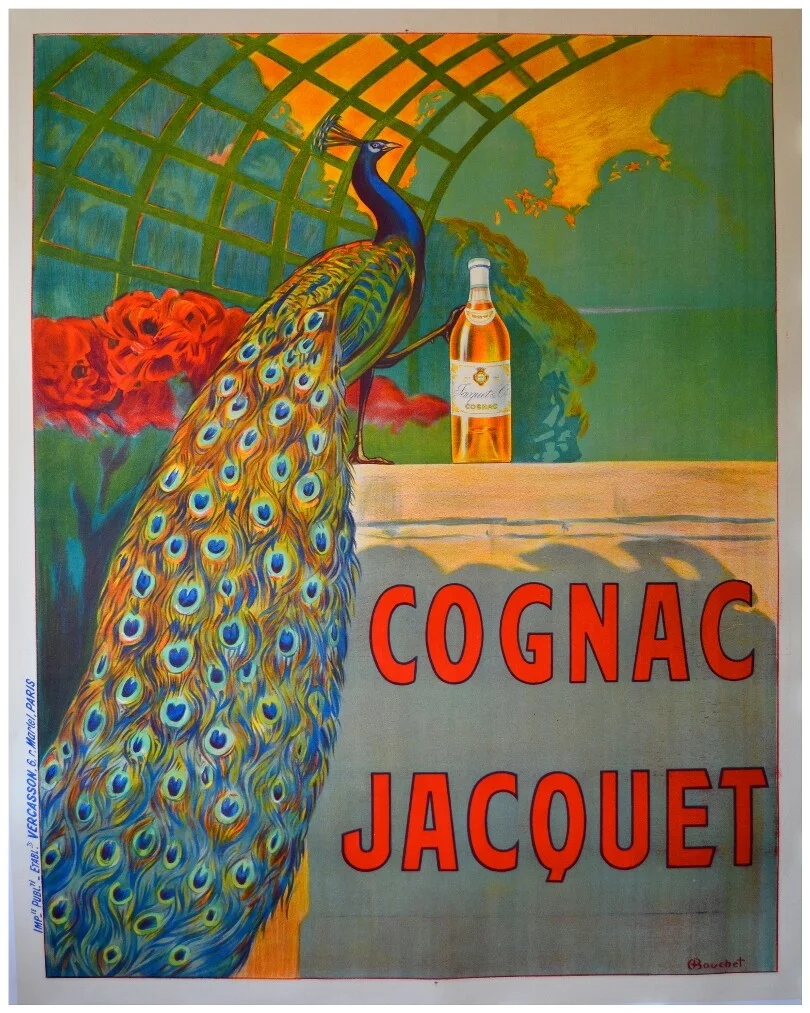 Cognac Jacquet Vintage Advertising King Size Poster - 30"x24", изображение 2