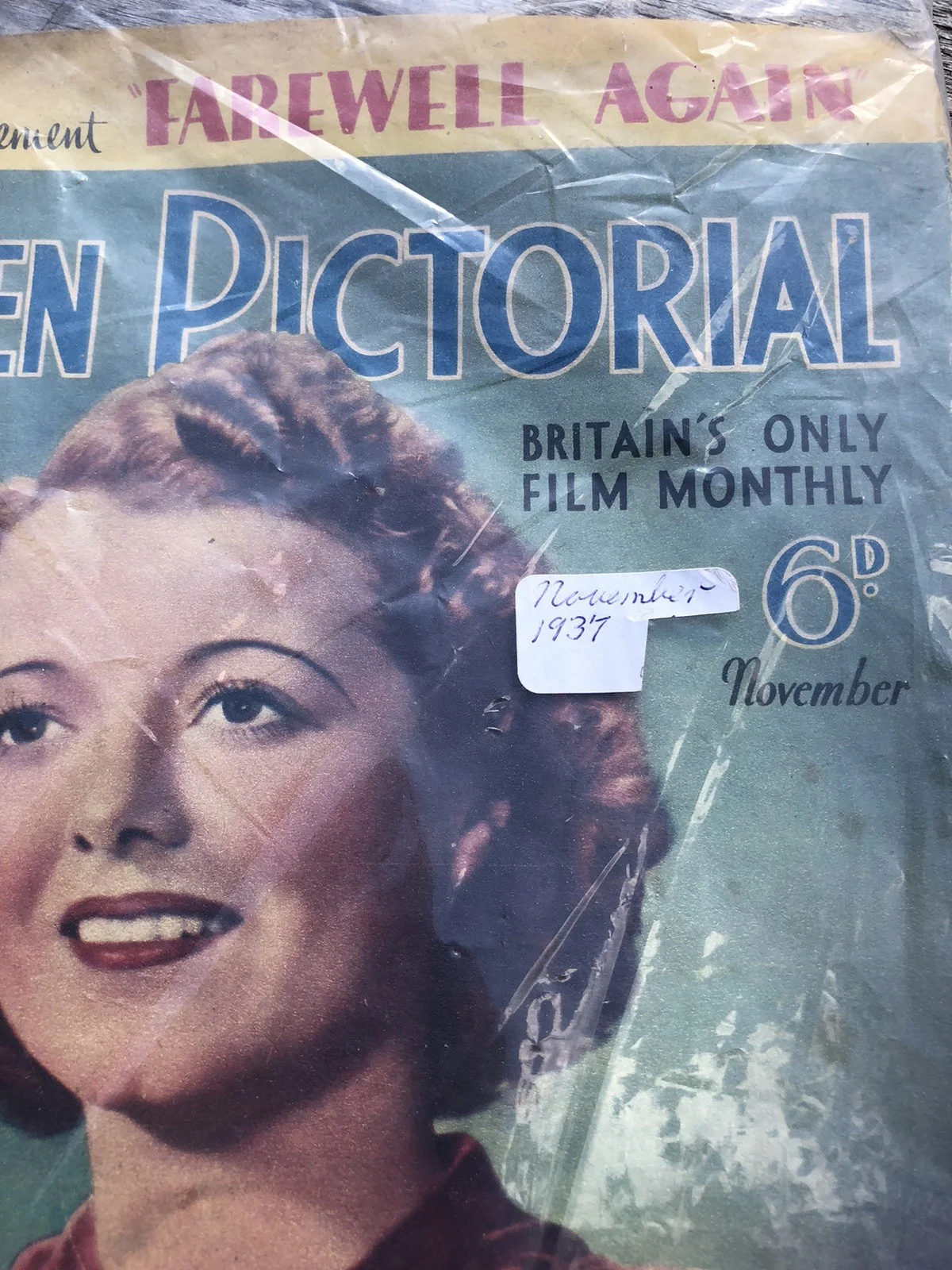 NOVEMBER 1937 SCREEN PICTORIAL MAGAZINE BRITAINS ONLY FILM MONTHLY WWII WW2, изображение 3
