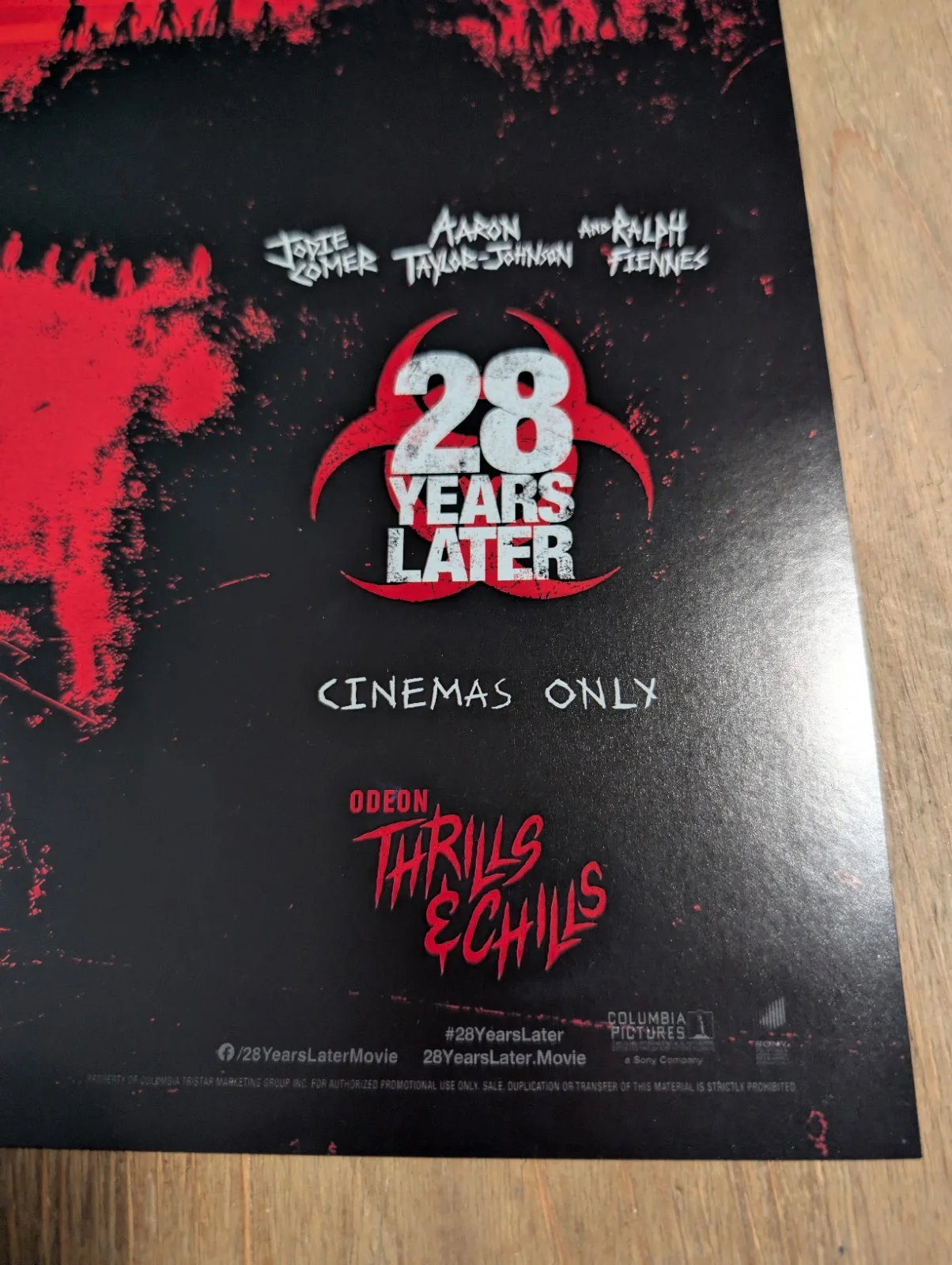 28 Years Later Movie Odeon Cinema Poster High Quality Gloss A3 Poster Horror, image 3