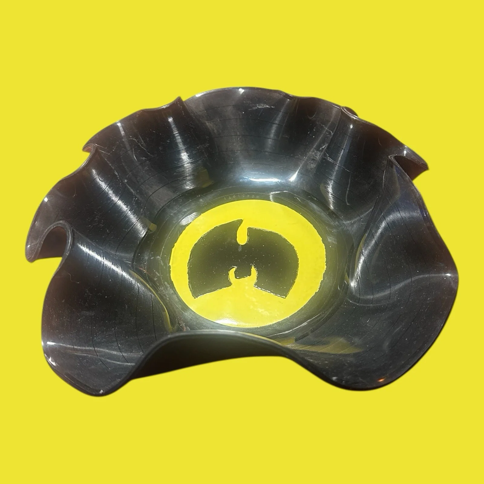 WU-TANG CLAN Melted Vinyl Record Bowl Hip Hop Handmade Art Decor Upcycled LP, изображение 4