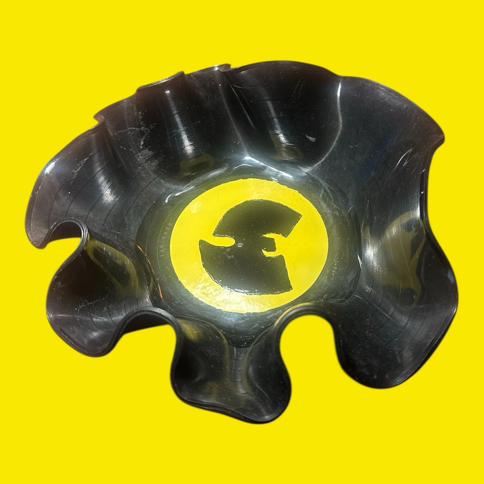 WU-TANG CLAN Melted Vinyl Record Bowl Hip Hop Handmade Art Decor Upcycled LP, изображение 5
