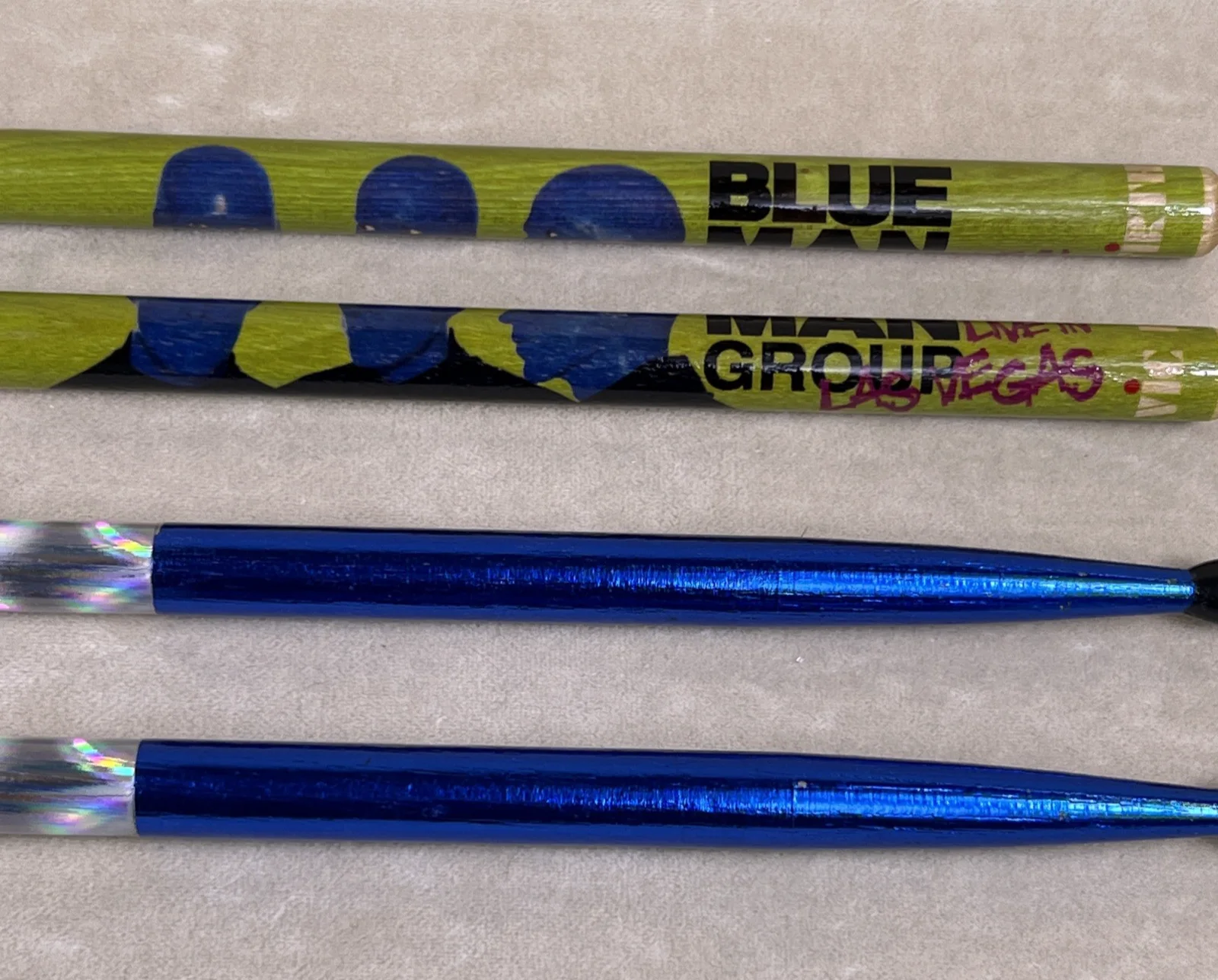 Blue Man Group Commemorative Collector Drum Sticks 2 Sets Vic Firth Preloved, изображение 3