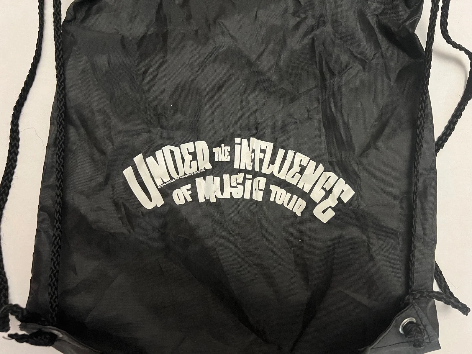 2014 Under The Influence Of Music Tour Drawstring Bag Wiz Khalifa Young Jeezy, image 3