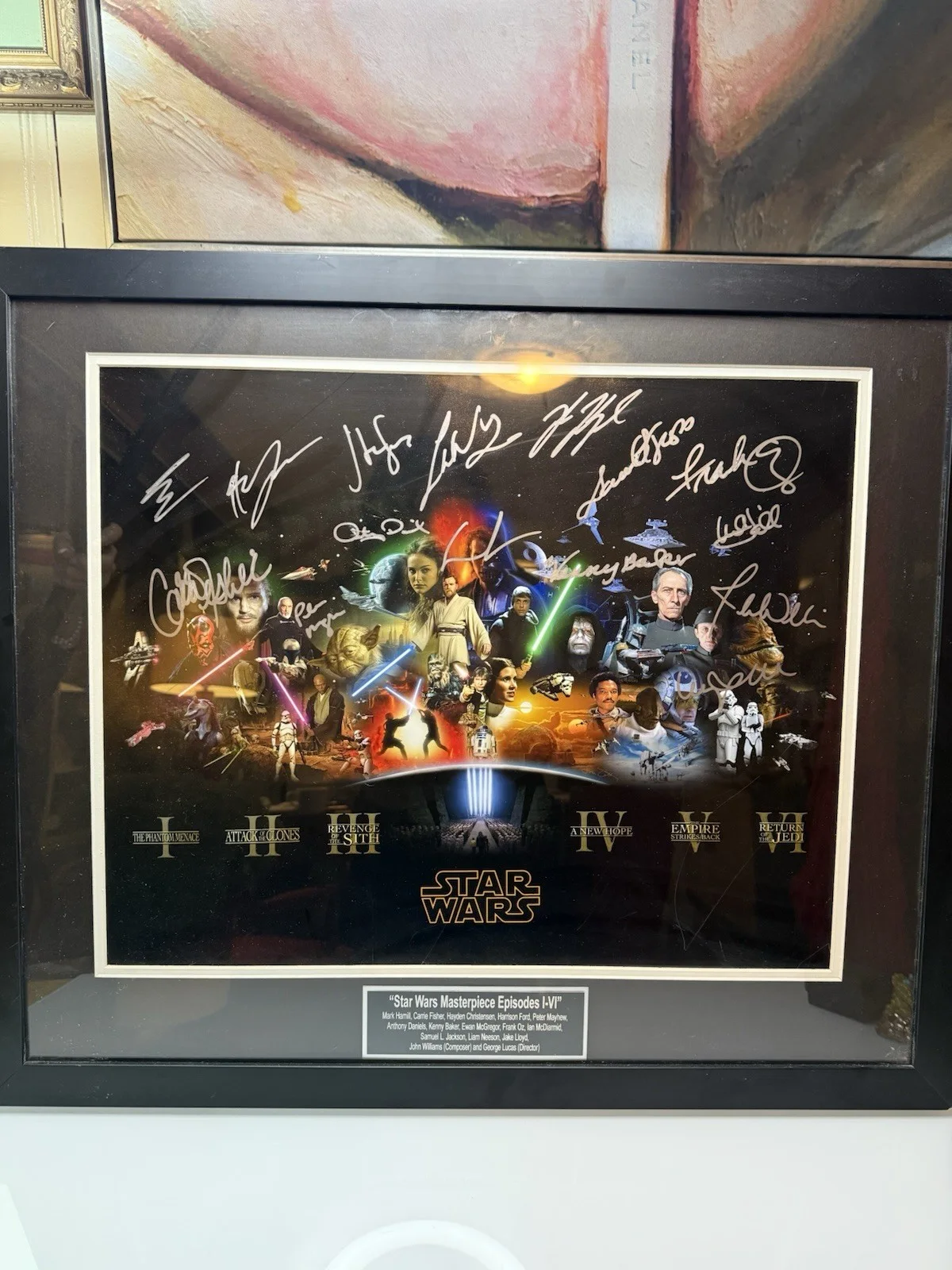 Star Wars Multi-Signed Original Photo Episodes I-VI Autographed Cast Members, изображение 2