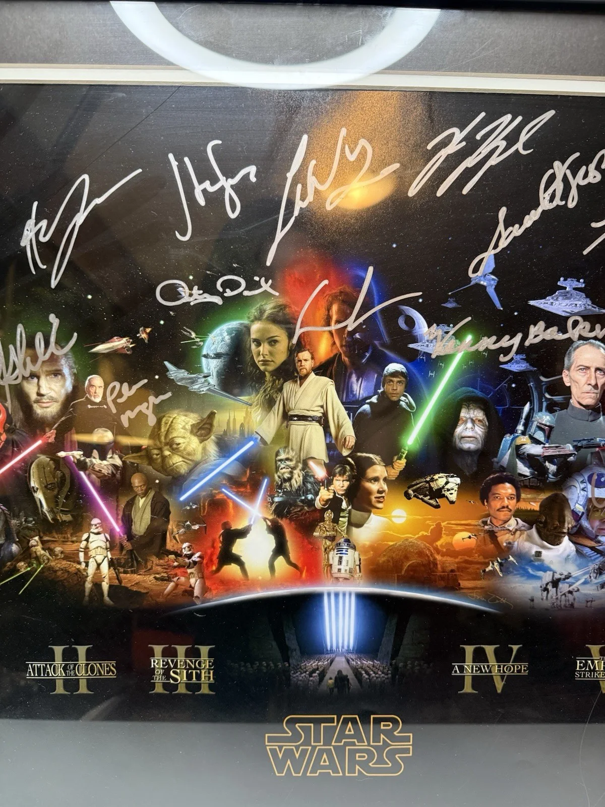 Star Wars Multi-Signed Original Photo Episodes I-VI Autographed Cast Members, изображение 4