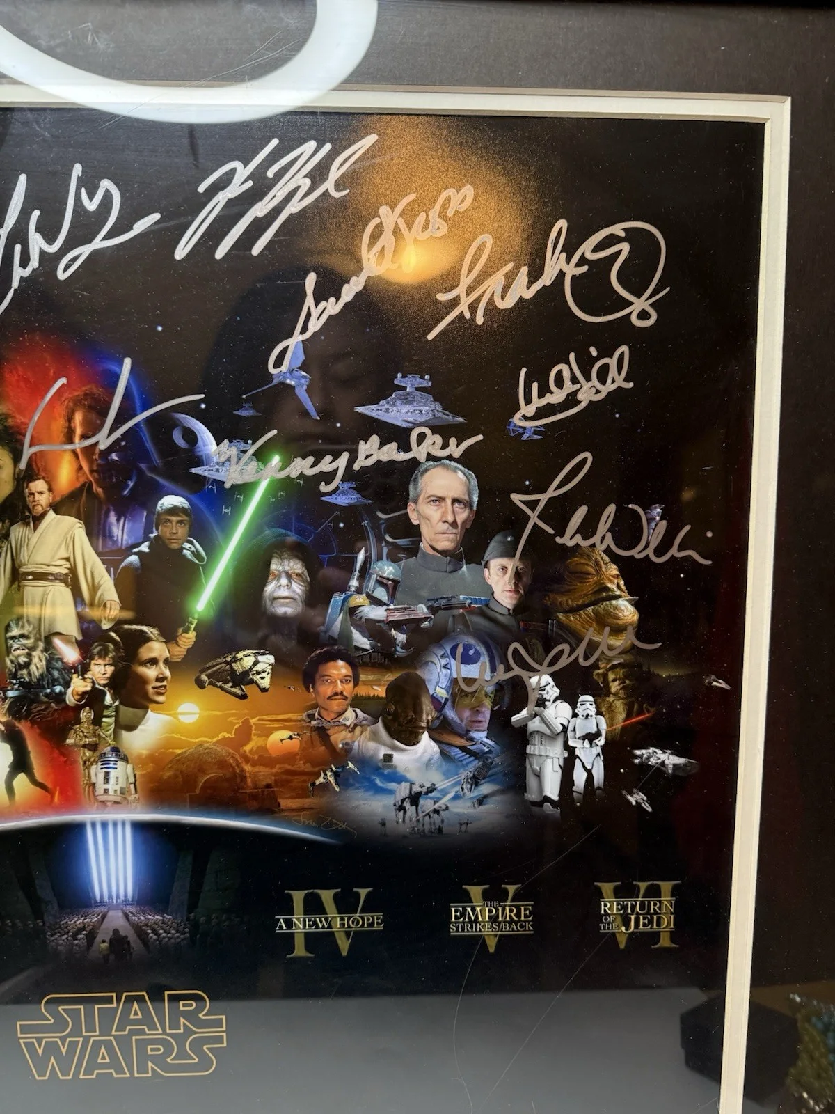 Star Wars Multi-Signed Original Photo Episodes I-VI Autographed Cast Members, изображение 5