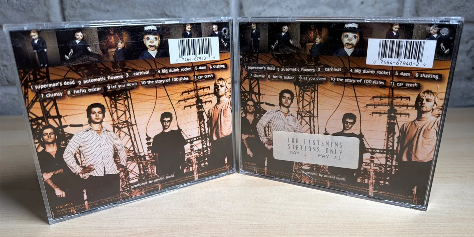 Our Lady Peace Clumsy Band Signed Autographed Promo CD + Spare 1997 MINT DISCS, изображение 2
